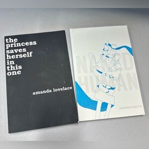 the princess saves herself in this one & Naked Human - paperback poetry books